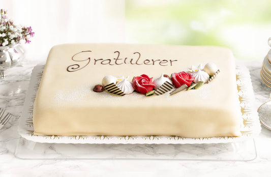 Hvit dame/Kremkake i blokk