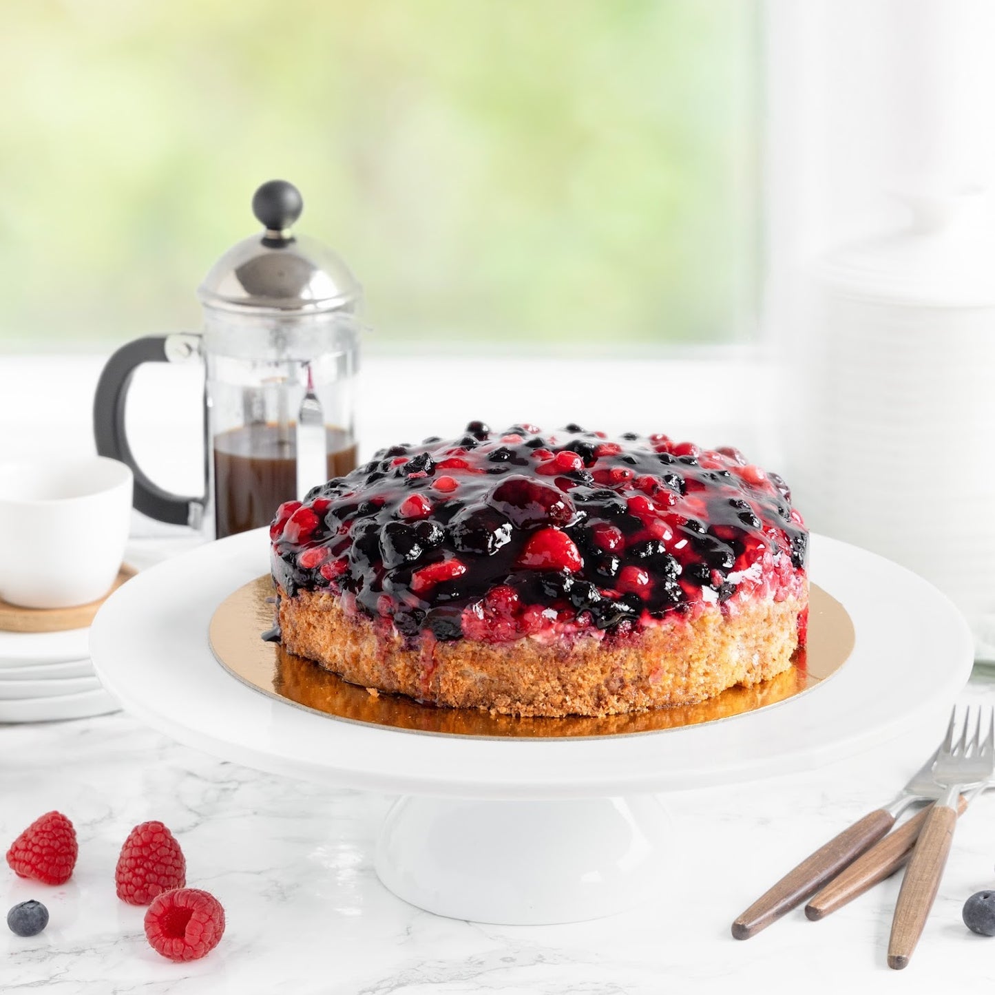 Skogsbærkake, 10-12 personer